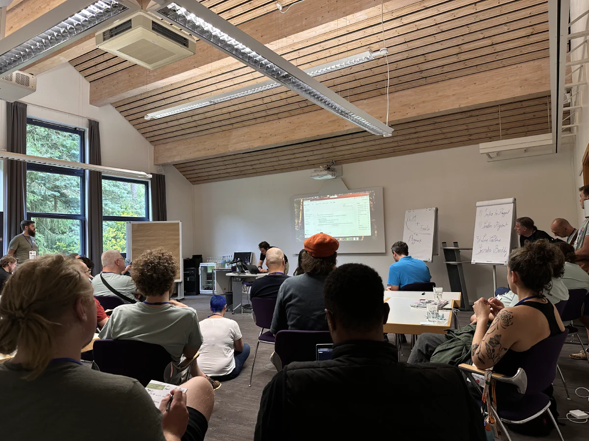 The room during the session